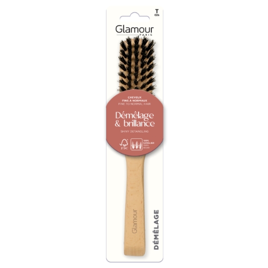 Brosse à Cheveux Démêlage  Brillance pour Cheveux Fins à Normaux GLAMOUR PARIS