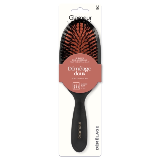 Brosse à Cheveux Démêlage Doux pour Cheveux Fins à Normaux GLAMOUR PARIS