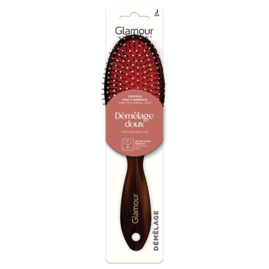 Brosse à Cheveux Démêlage Doux pour Cheveux Fins à Normaux GLAMOUR PARIS