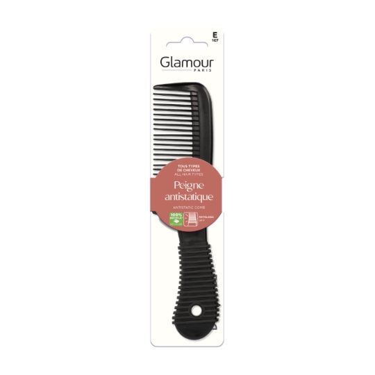 Peigne à Cheveux Antistatique pour Tous Types de Cheveux GLAMOUR PARIS