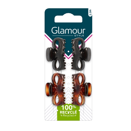 Pinces à Cheveux Noire et Marron GLAMOUR STYLE