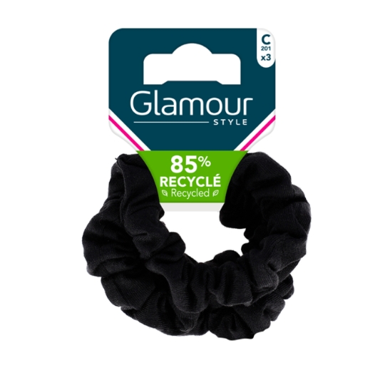 Chouchou à Cheveux Torsadé Noir GLAMOUR STYLE