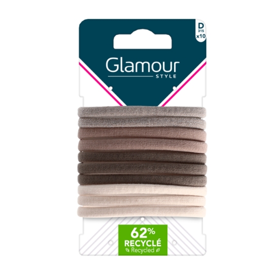 Elastiques à Cheveux Mousse Nude GLAMOUR STYLE