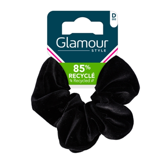 Chouchou Pour Cheveux Noir Recyclé GLAMOUR STYLE