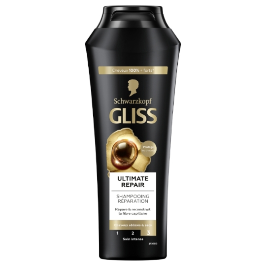Shampoing Réparation pour Cheveux abîmés Ultimate repair Gliss GLISS