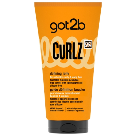 Gelée Capillaire Boucles pour Cheveux Naturellement Bouclés & Crépus Curlz GOT2B