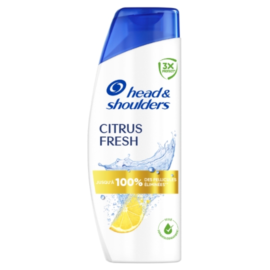Shampoing Antipelliculaire pour Cuir Chevelu Gras Citron Fraîcheur HEAD & SHOULDERS