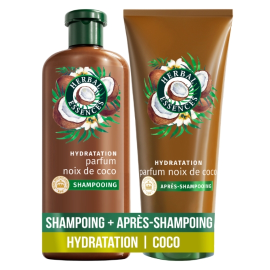 Shampoing Hydratant pour Cheveux normaux Noix de coco HERBAL ESSENCES