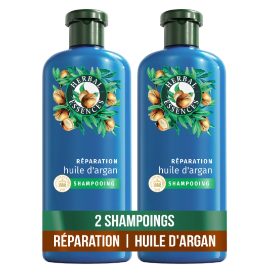 Shampoing Réparation pour Cheveux normaux Huile d'argan HERBAL ESSENCES
