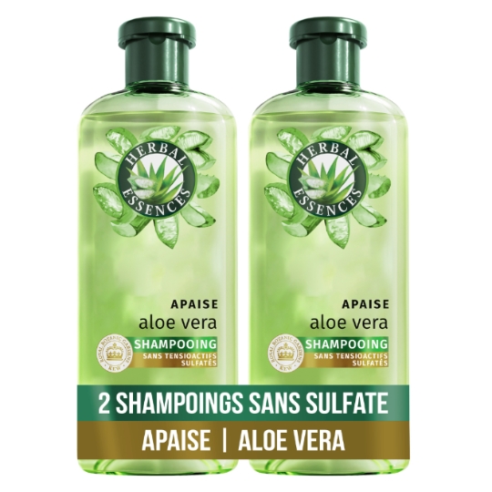 Shampoing Apaisant pour Cheveux secs Aloe vera Herbal essences HERBAL ESSENCES