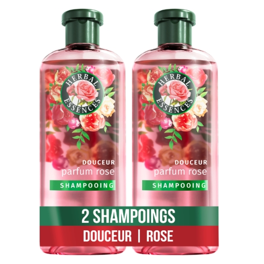 Shampoing Douceur Parfum Rose pour Cheveux secs Vegan HERBAL ESSENCES