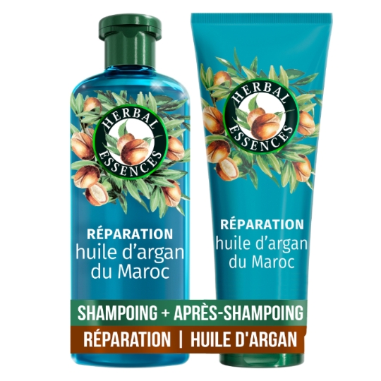 Shampoing Réparateur pour Cheveux abîmés Huile d'argan HERBAL ESSENCES