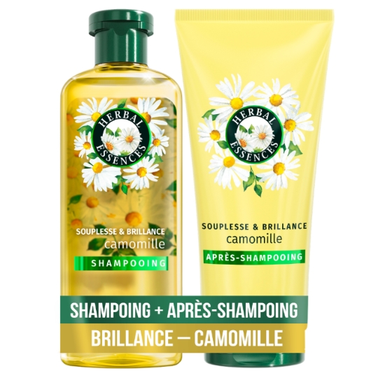 Shampoing Souplesse et brillance pour Cheveux normaux Camomille HERBAL ESSENCES