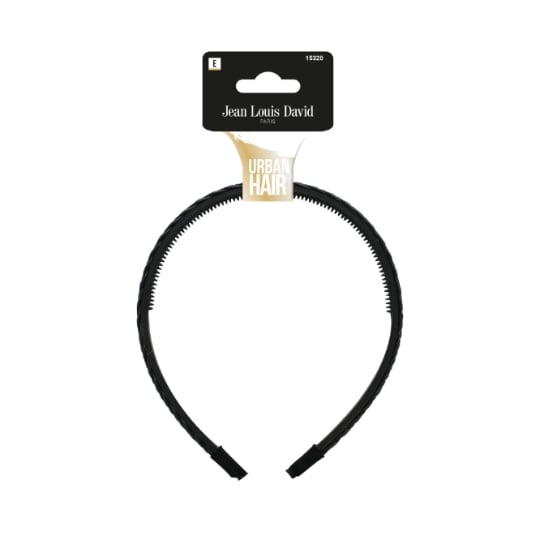 Serre-tête Crantée Plastique Noir JEAN LOUIS DAVID
