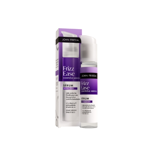 Sérum Capillaire Extra-Fort à la Vitamine E Antioxydante & Huile de Riz pour Cheveux Epais et Secs Frizz Ease JOHN FRIEDA