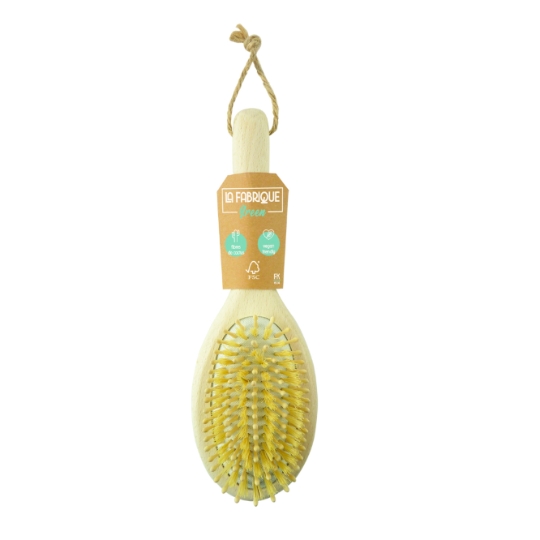 Brosse à Cheveux en Bois Fibre de Cactus LA FABRIQUE GREEN