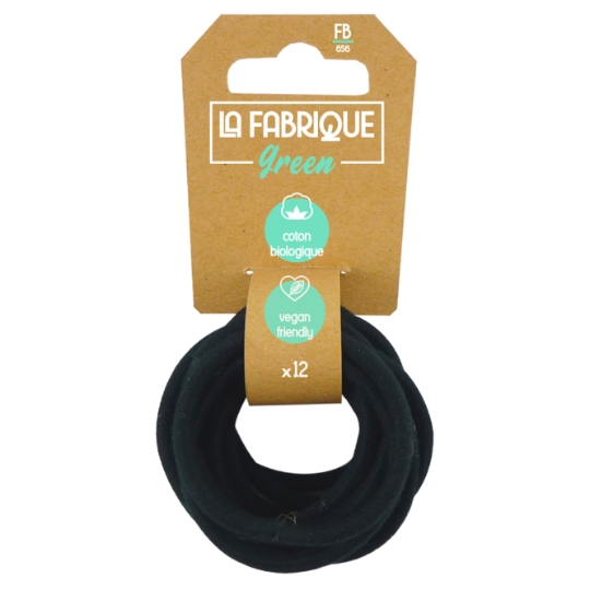 Elastiques à Cheveux Noir LA FABRIQUE GREEN
