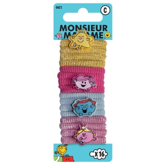 Elastiques à Cheveux Mousse Personnages Monsieur Madame MONSIEUR MADAME