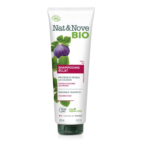 Shampoing Éclat pour Cheveux colorés ou méchés Figue Bio NAT&NOVE BIO