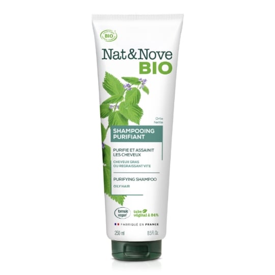 Shampoing Purifiant pour Cheveux gras Ortie Bio NAT&NOVE BIO