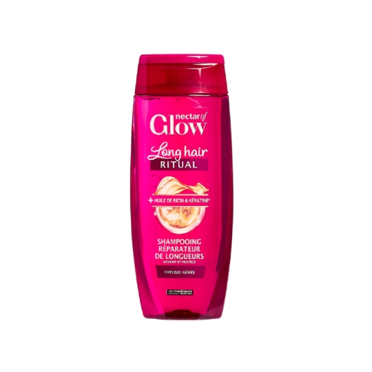 Shampooing réparateur de longueurs, à l'huile de ricin et à la kératine NECTAR OF GLOW