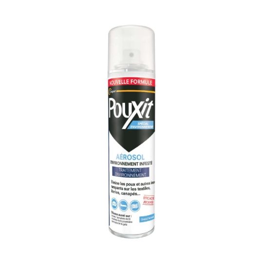 Traitement Antiparasitaire Spécial Environnement Infesté contre Poux, Punaises de Lit, Puces... POUXIT