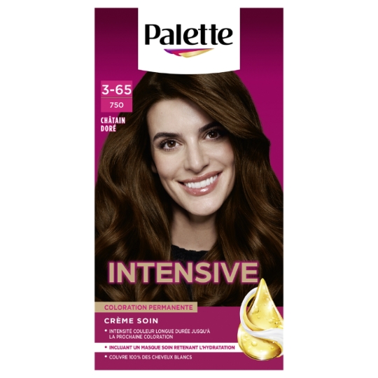 Coloration Permanente 750 Châtain Doré Crème aux Micro-Huiles Palette SCHWARZKOPF