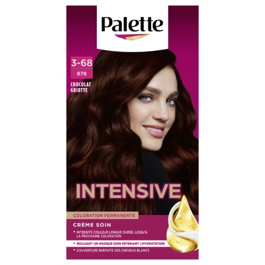 Coloration Permanente 878 Chocolat Griotte Crème soin Huile de Marula Longue Durée Palette SCHWARZKOPF