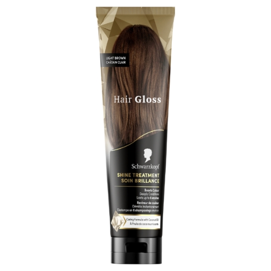 Coloration Semi-Permanente Soin Brillance Raviveur de Couleur Châtain Clair Huile de Coco Hair Gloss SCHWARZKOPF HAIR GLOSS