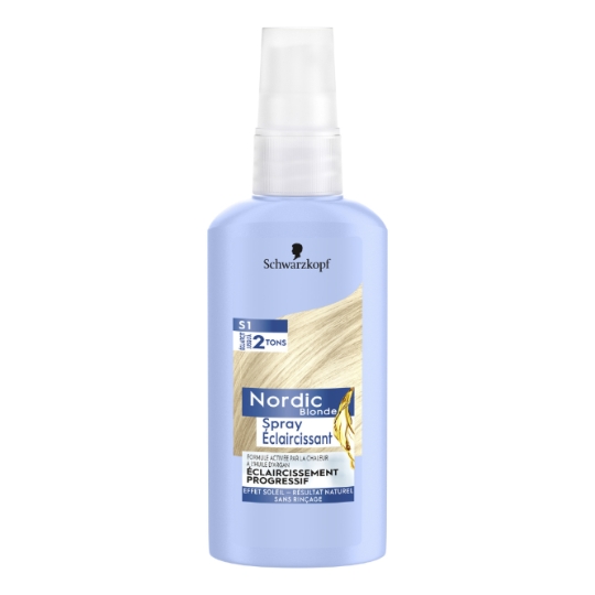 Coloration Spray Eclaircissant Activé Par La Chaleur Huile D'Argan Effet Soleil Nordic Blonde SCHWARZKOPF NORDIC