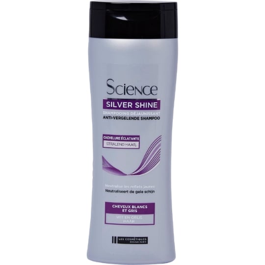 Shampoing Déjaunissant pour Cheveux blancs et gris Silver Shine SCIENCE