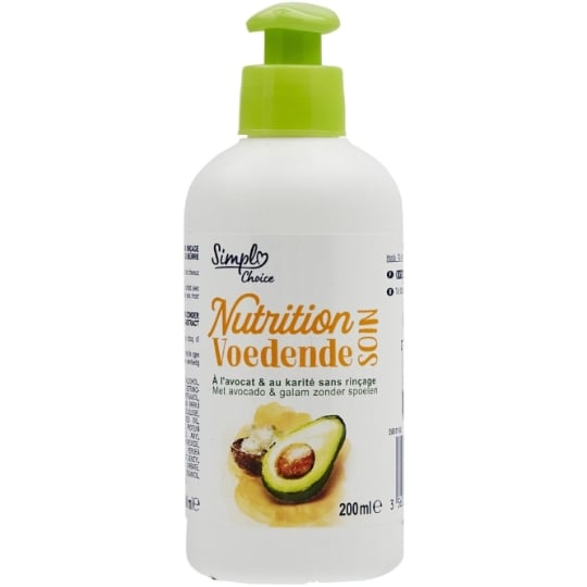 Après-Shampoing Nourrissant pour Cheveux secs Avocat et Karité SIMPL