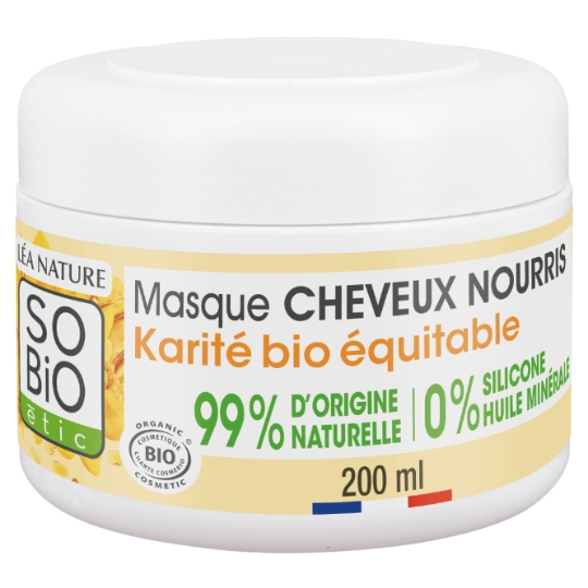 Après-Shampoing Nourrissant pour Cheveux secs à très secs Karité Bio Equitable SO'BIO ETIC