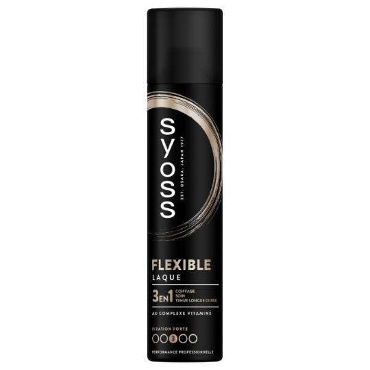 Laque 3en1 Flexible Fixation Forte au Complexe Vitaminé SYOSS