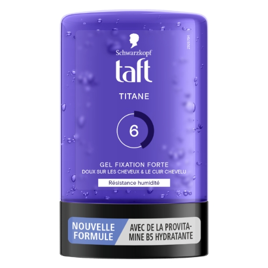 Gel coiffant Fixation Forte Résistance Humidité Titane Taft TAFT