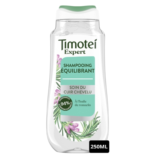 Shampoing Équilibrant Soin du Cuir Chevelu Huile de Romarin TIMOTEI