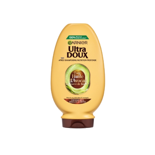 Après-Shampoing Nutrition intense pour Cheveux bouclés à frisés Huile d'avocat et Beurre de karité ULTRA DOUX