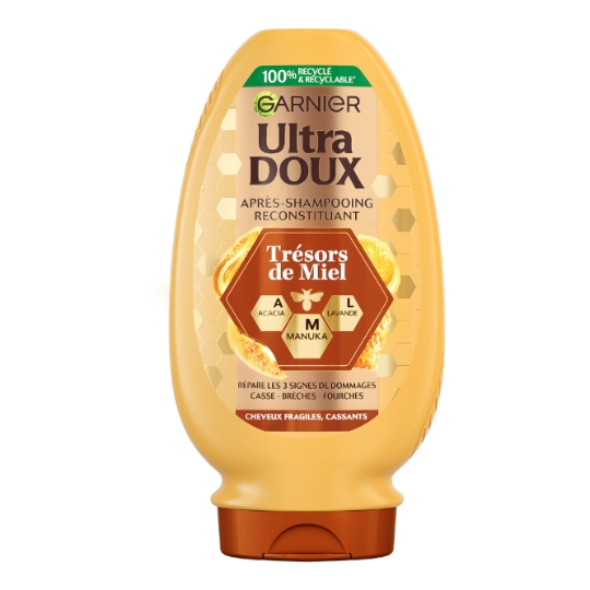 Après-Shampoing Reconstituant pour Cheveux fragiles et cassants Miels d'acacia, de manuka et de lavande ULTRA DOUX