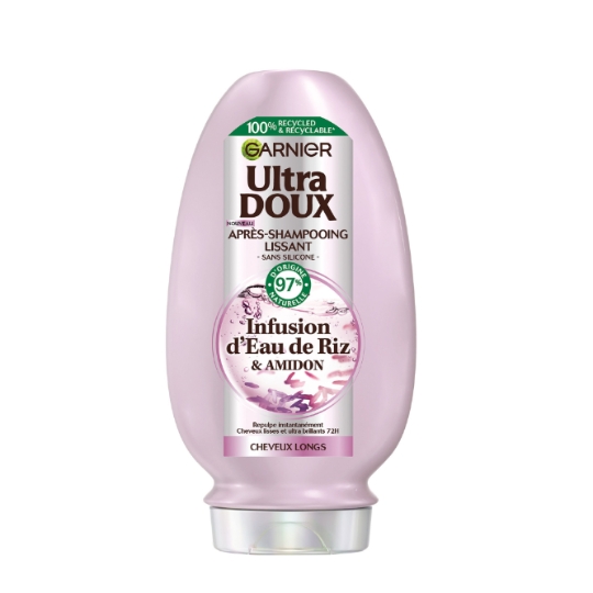 Après-Shampoing Lissant Démêlant pour Cheveux longs Infusion d'eau de riz ULTRA DOUX