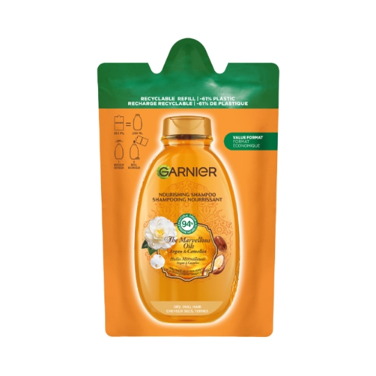 Shampooing Cheveux Secs Huiles Merveilleuses Argan Et Camélia ULTRA DOUX