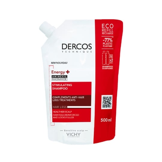 Shampoing Stimulant Anti-Chute Cheveux Dercos Energy+ Aminexil et Niacinamide VICHY LABORATOIRES