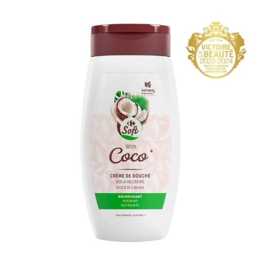 Gel douche Réconfortant Coco CARREFOUR SOFT