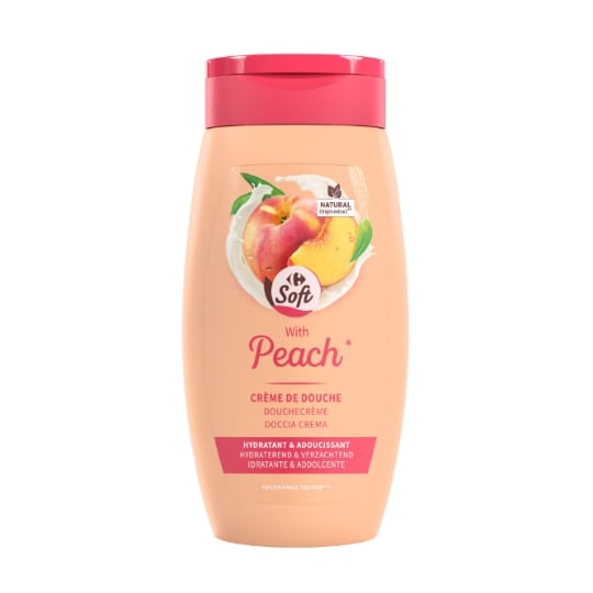 Gel douche Nourrissant Lait de Pêche CARREFOUR SOFT