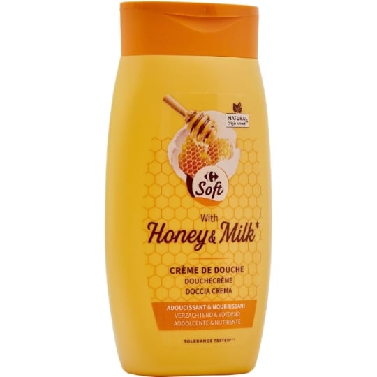 Gel douche Lait et Miel Soft CARREFOUR SOFT