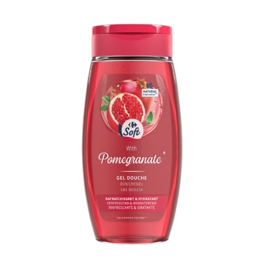 Gel douche Hydratant Rafraîchissant Grenade CARREFOUR SOFT