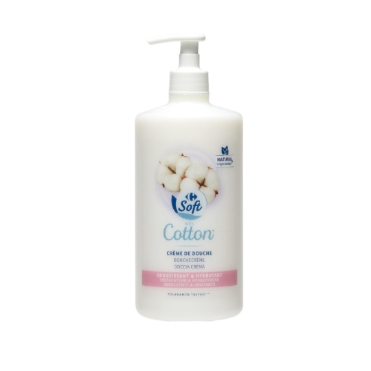 Crème douche Hydratant Coton CARREFOUR SOFT