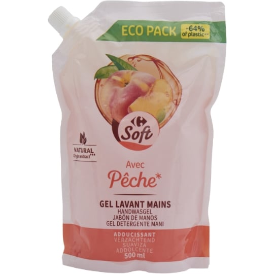Savon Liquide Mains Pêche CARREFOUR SOFT