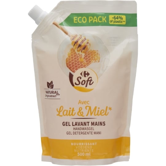 Savon Liquide Mains Lait Et Miel CARREFOUR SOFT