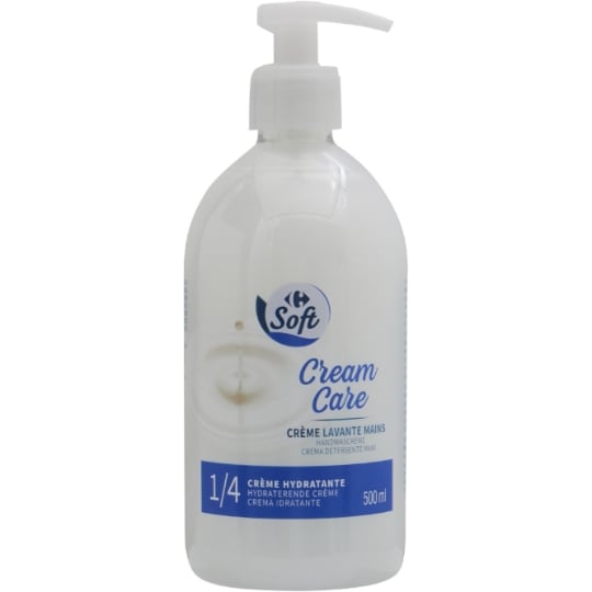 Savon Liquide Mains 1/4 Crème Hydratante CARREFOUR SOFT