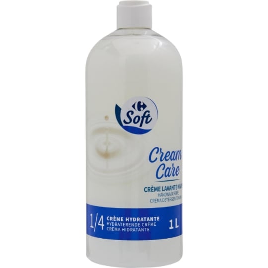 Savon Liquide Mains 1/4 Crème Hydratante CARREFOUR SOFT